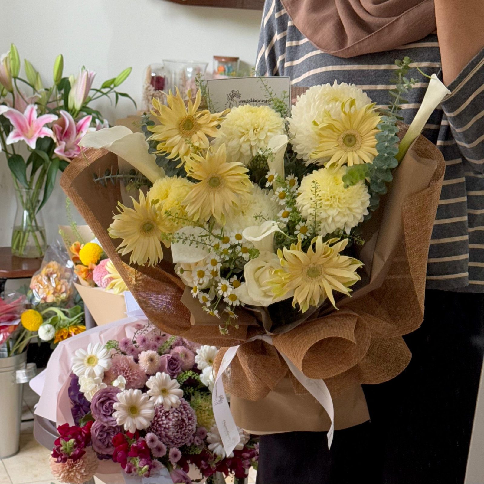Calla Lily Carbonara bouquet
