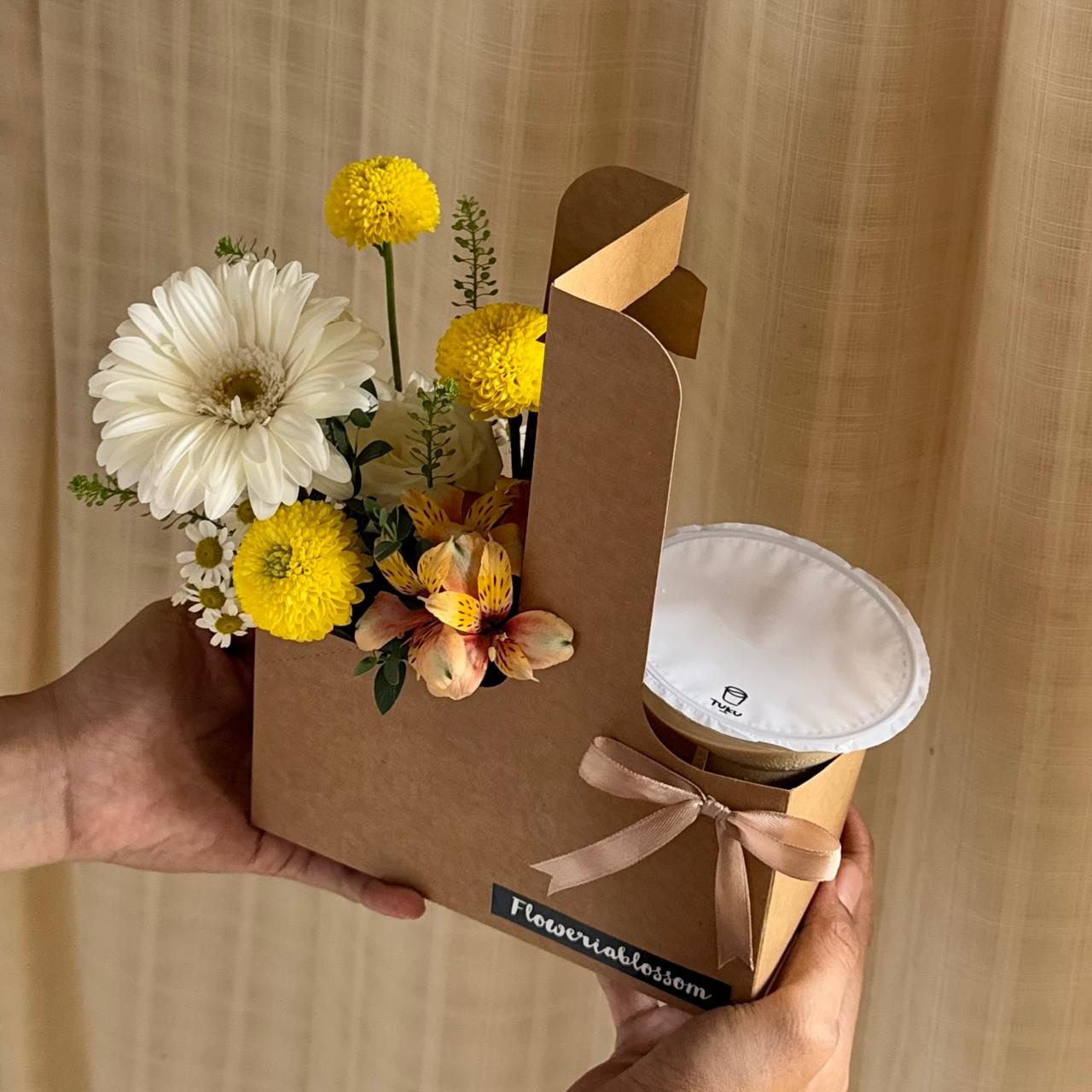 Flowers and Coffee bouquet