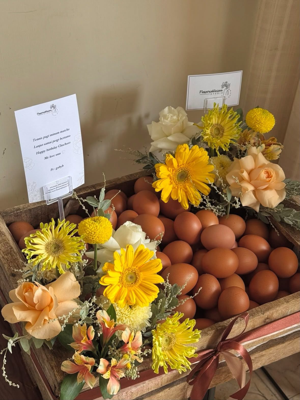 Hampers Telur bouquet