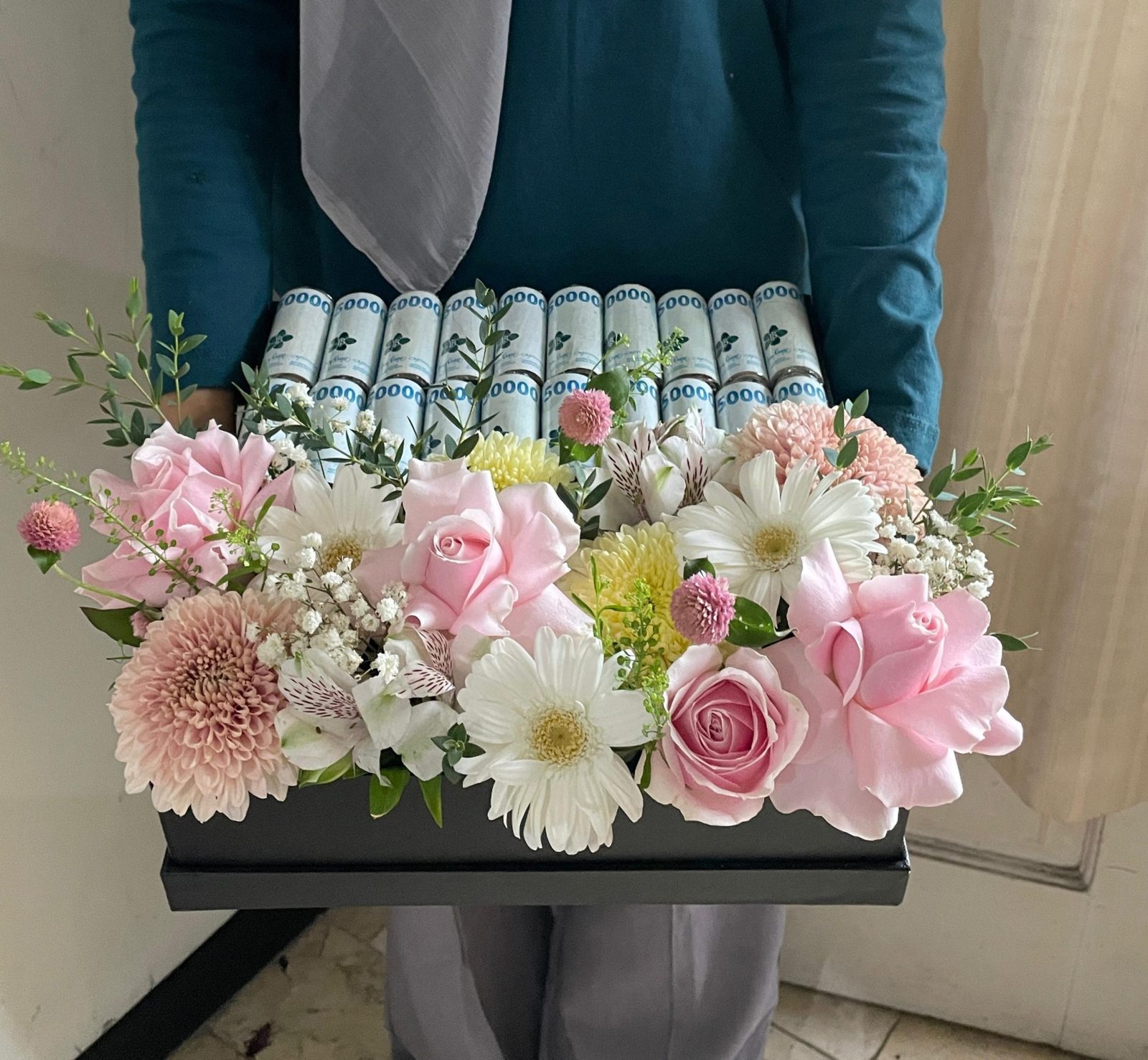 Money box bouquet