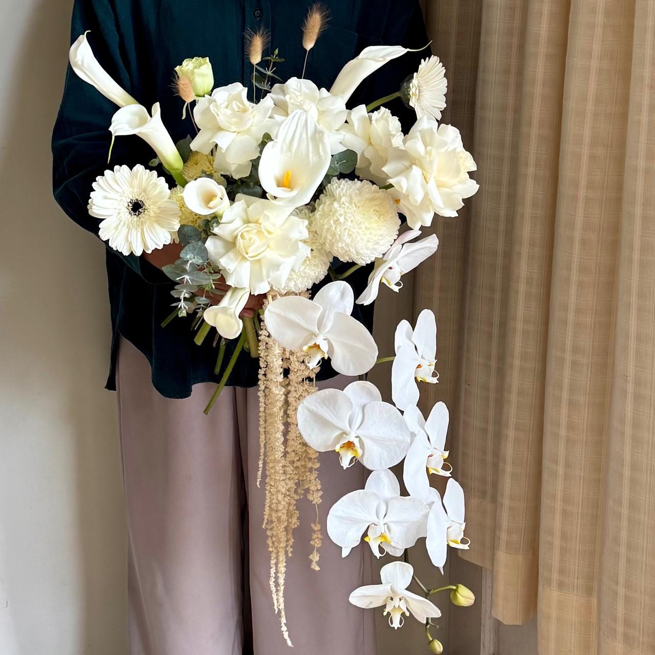 Orchid and Calla lily bouquet