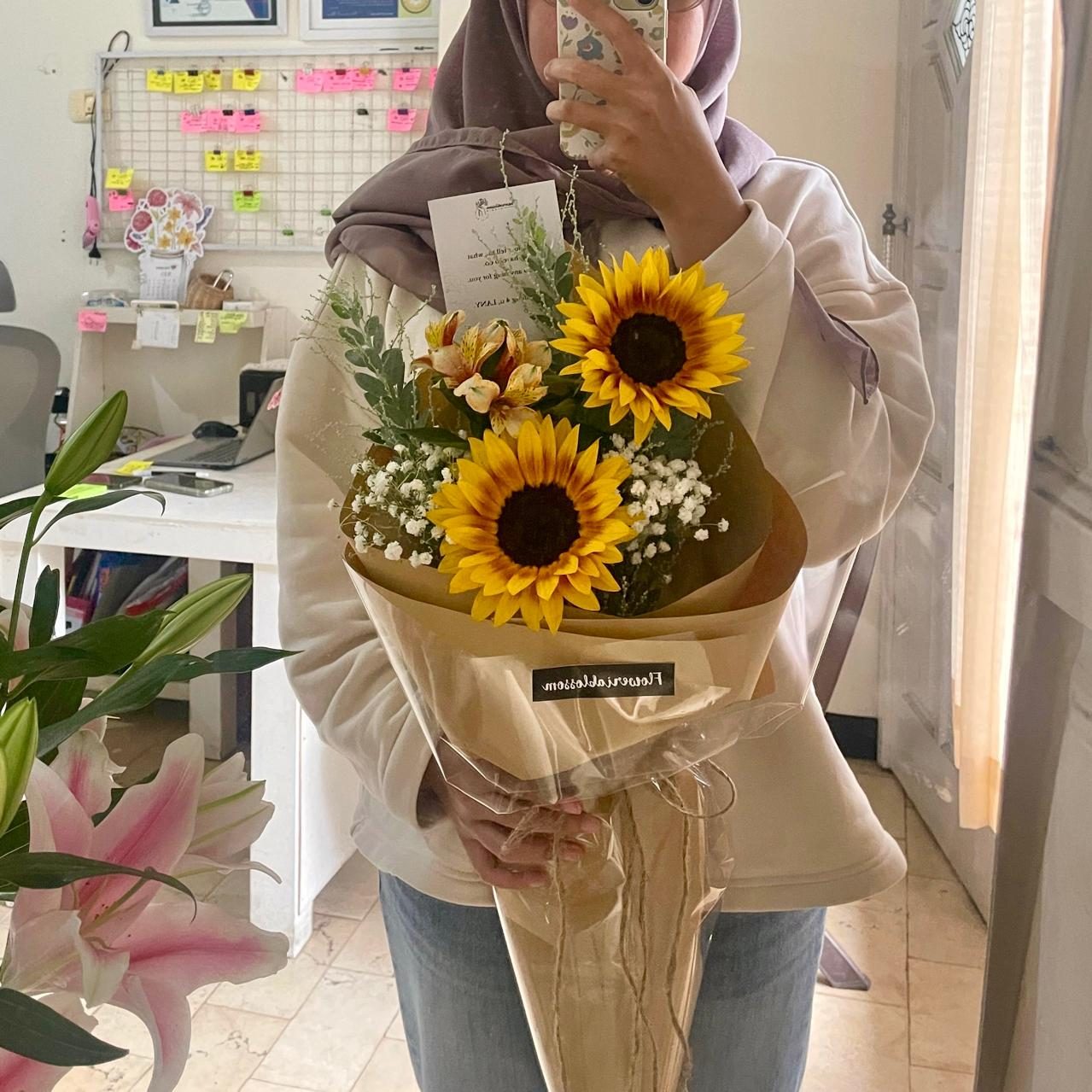 Simple Sunflower (2 stems) bouquet
