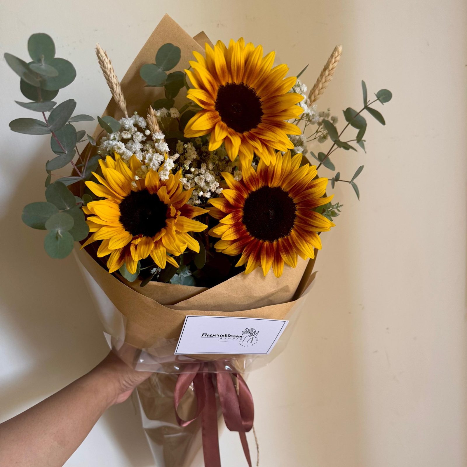 Simple Sunflower (3 stems) bouquet