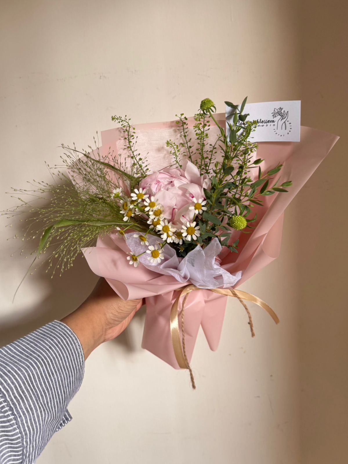 Single Peony bouquet